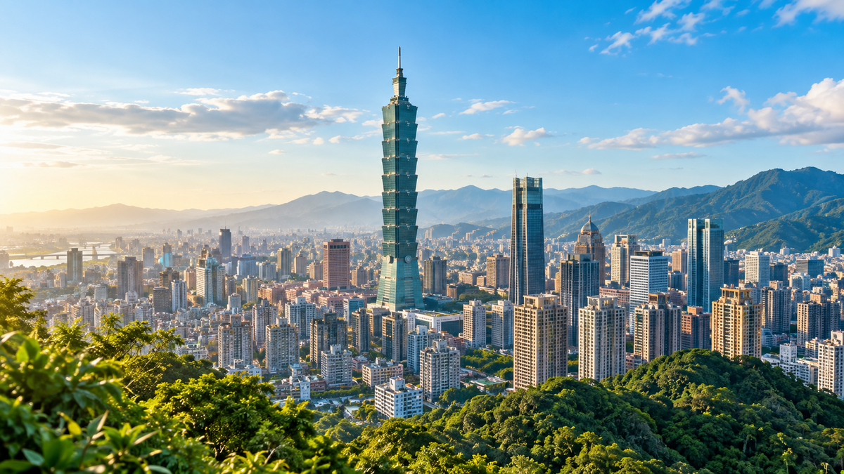 Taipei skyline with Taipei 101 for the EasyTripGo Taiwan eSIM guide