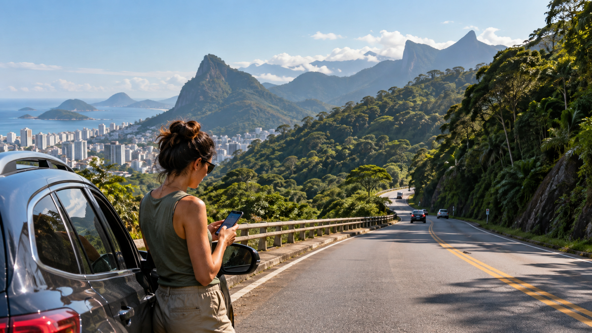 Brazilian mountain road for the Brazil eSIM coverage guide