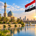 International roaming eSIM for Iraq, compatible with local networks, includes QR code for quick activation.