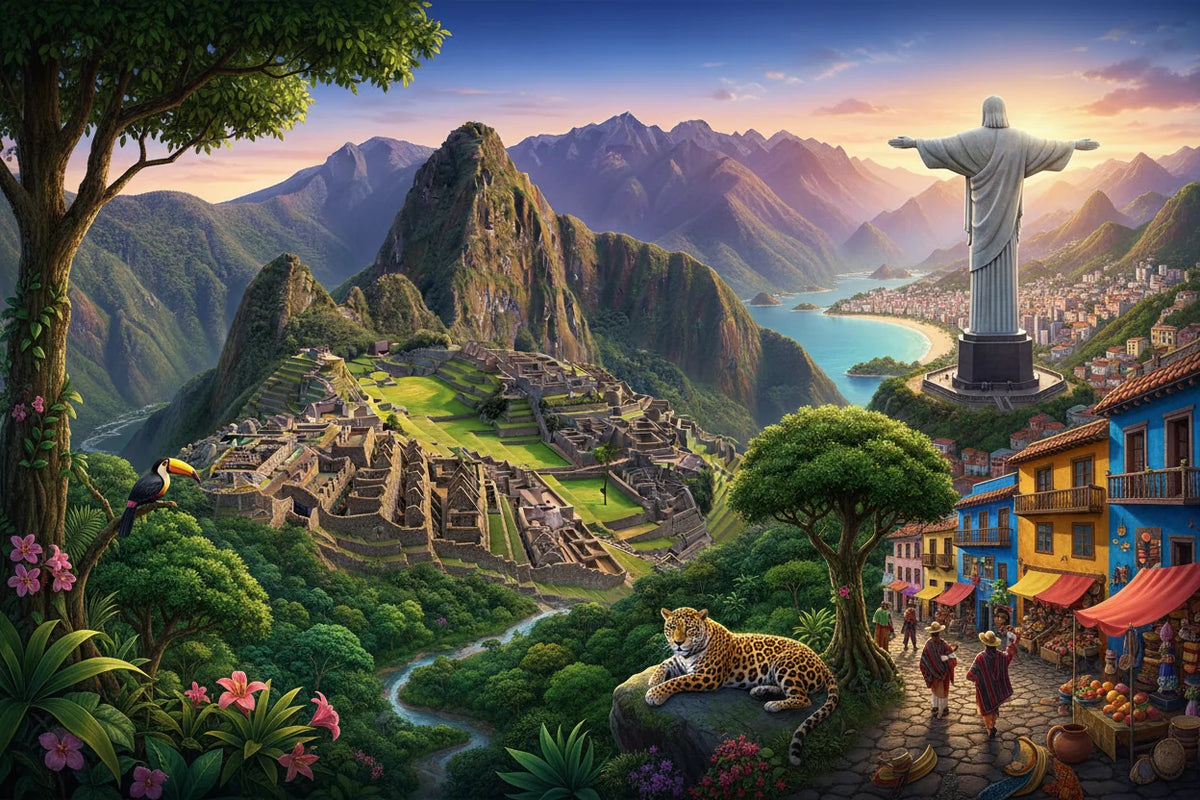 South America eSIM for 8 Destinations
